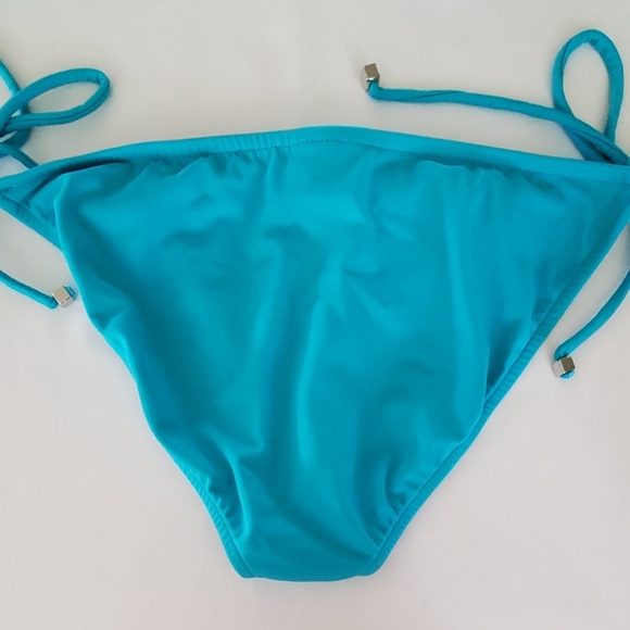 Venus Aqua Blue Bikini Set Triangle Top 32/36 Moderate Adjustable Tie Bottom 10 - Picture 4 of 8